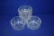 (4) SMALL GLASS ROUND BOWLS