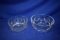 (2) GLASS BOWLS