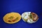 (2) LARGE GLASS SERVING BOWLS