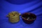 GREEN SERVING DISH W/LID & 10
