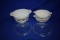 SET OF ROUND CORNING WARE GLASS SERVING DISHES