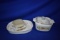 (4) SQUARE (1) OVAL SET OF CORNING WARE GLASS