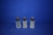 (3) GLASS SALT SHAKERS