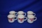 (14) PINK FLORAL COFFEE CUPS