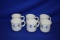 (15) BLUE FLORAL COFFEE CUPS