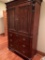 HENREDON CABINET, 2 LARGE DOORS, 3 DRAWERS,
