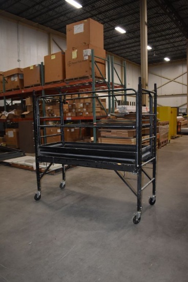 PORTABLE SCAFFOLD, ADJUSTABLE HEIGHT, 29" X 73-1/2",