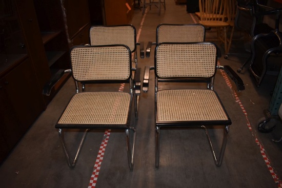(4) MARCEL BREUER CANTILEVER CHAIRS, PICTURES IS REPRESENTATIVE