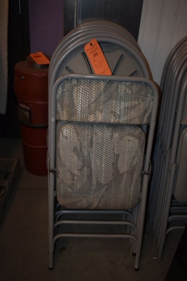 (8) GRAY FOLDING CHAIRS