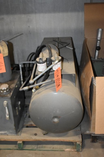 HORIZONTAL VACUUM PUMP TANK, WITH ELECTRIC MOTOR, 1/4 HP,