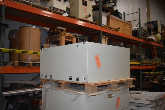 TAN 3 DRAWER FILE CABINET, 19"D X 42"W X 41"H