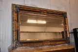 LARGE MIRROR W/GOLD GELDING, 56