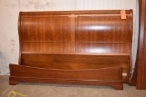 STANLEY KING SLEIGH BED HEADBOARD & FRAME
