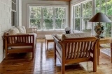 HARDEN FURNITURE SET: CHAIR W/CUSHIONS, COUCH