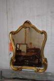 GOLD PLASTIC FRAMED MIRROR, 26