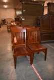 (6) WOODEN CHAIRS W/BACKS, CHERRY