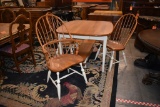 CHERRY WOODEN TABLE, 3 LEAVES, 44