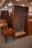 CHERRY WOOD SHELVING UNIT, 1'D X 3'W X 6'H,
