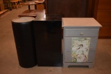 (3) GRAY 3 DRAWER SIDE TABLES, 17