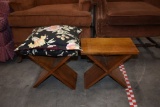 (2) WOOD BENCHES, 13