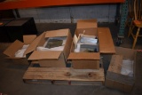(4) BOXES OF STAINED GLASS