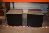 (2) BLACK END TABLES, 19