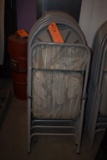 (8) GRAY FOLDING CHAIRS