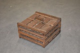 SMALL WOODEN 2 TIER EGG CRATE, MADE BY OWOSSO MFG.