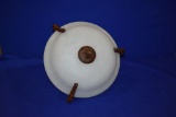 (4) MATCHING RUBBED BRONZE 3 BULB LIGHTS