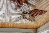 HAMPTON BAY GOLD/WOODEN CEILING FAN