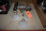 (3) LIGHT BULB BRUSHED SILVER LIGHT FIXTURES