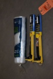 ROLL OF PLASTIC & (2) 3M HAND MASTER TAPING TOOLS, NEW