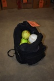 JANSPORT BACKPACK FULL OF SOFTBALLS