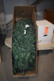 PRELIT CHRISTMAS TREE, DISASSEMBLED IN WHITE BOX