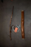 (3) HAND CRAFTED HOME DECORATIONS (RAIN STICK,