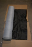 ALMOST FULL BOLT OF BLACK PERFORATED VINLY 55