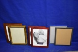 (6) ASSORTED PICTURE FRAMES (GOLD, SILVER, WOODEN, ETC.)