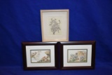 (3) CAT PAINTINGS: (2) APPROX. 11
