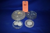 (12) MISC. ROUND GLASS CANDLE HOLDERS