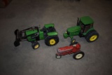 (3) METAL KIDS TOY TRACTORS