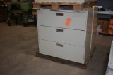 TAN 3 DRAWER FILE CABINET, 19
