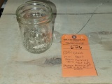(28) GLASS MISC. SHORT KERNS CANNING JARS (NO LIDS),