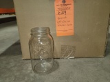 BOX OF (15) GLASS MASON JARS