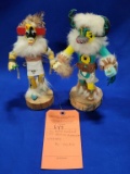 (2) HAND CRAFTED NATIVE AMERICAN WARRIERS,