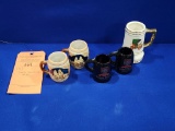 (5) SMALL DECORATIVE MUGS