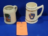 (2) DECORATIVE MUGS