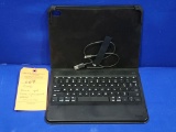 ZAGG BLACK iPAD CASE W/KEYBOARD, APPROX. 10