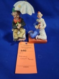 (2) CERAMIC CLOWN PIECES