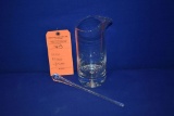 GLASS PITCHER W/MIXER