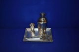 MARTINI MIXING SET W/TRAY (4) PIECES